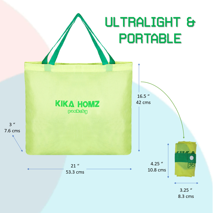 Foldable Shopping Bag | Reusable Grocery Bags | KIKA HOMS